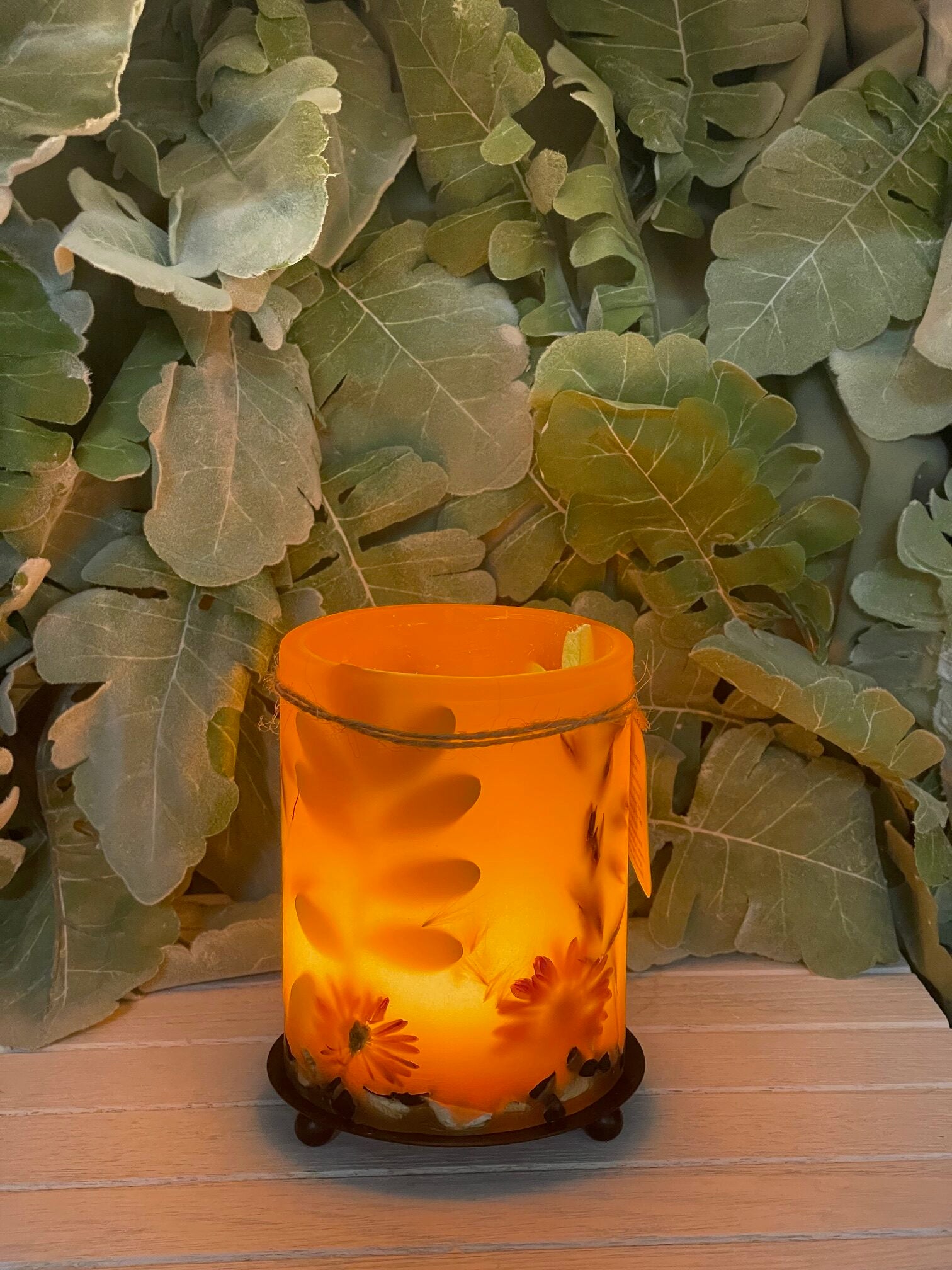 LO1B - Handcrafted Wax Lantern Candle Large