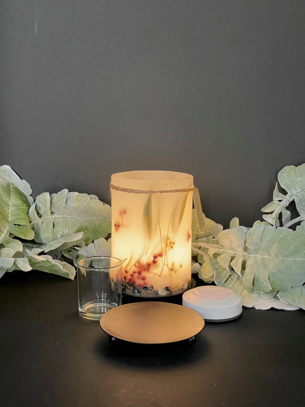 L1W4 - Handcrafted Wax Lantern Candle Large
