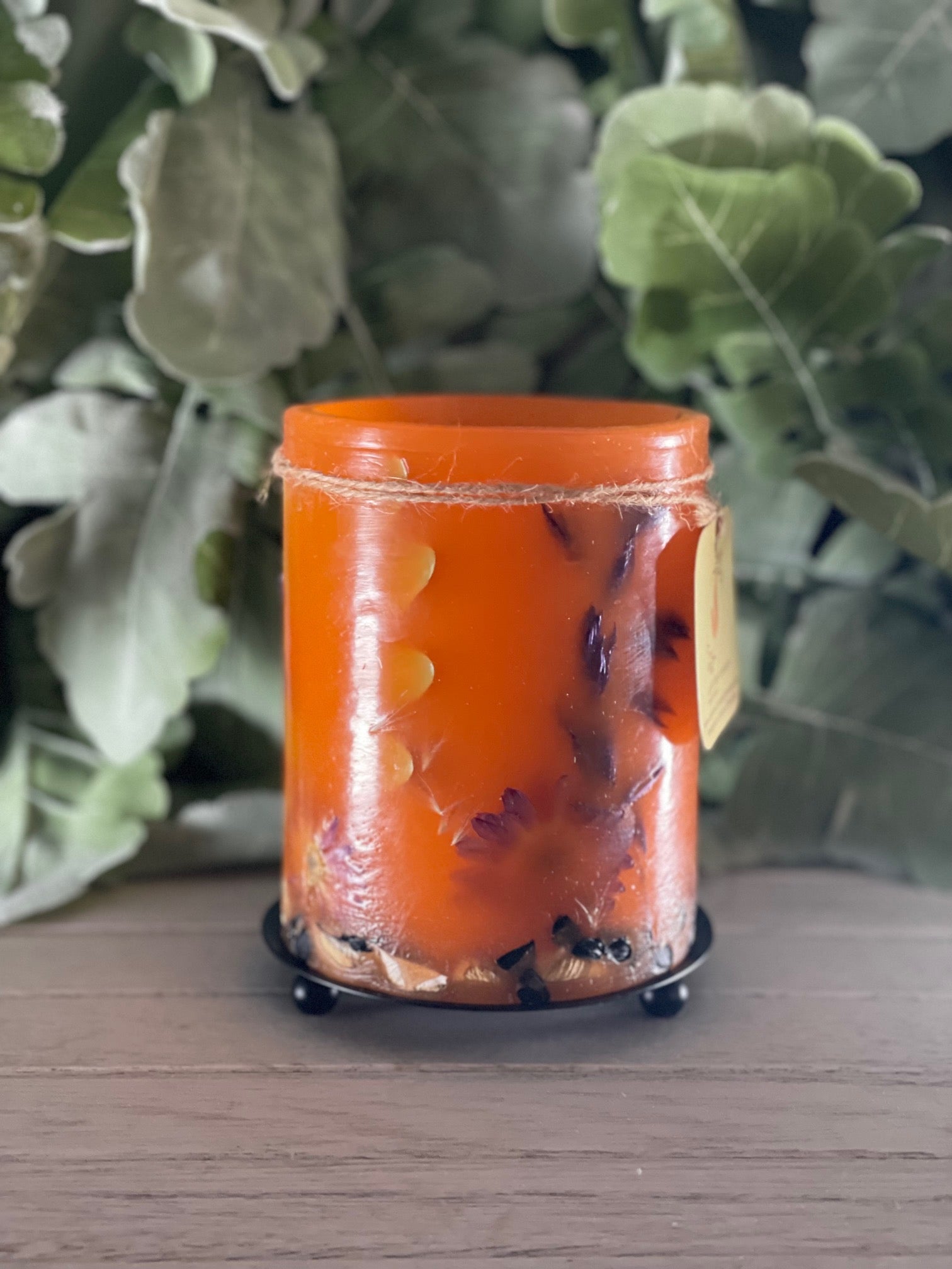 LO1B - Handcrafted Wax Lantern Candle Large