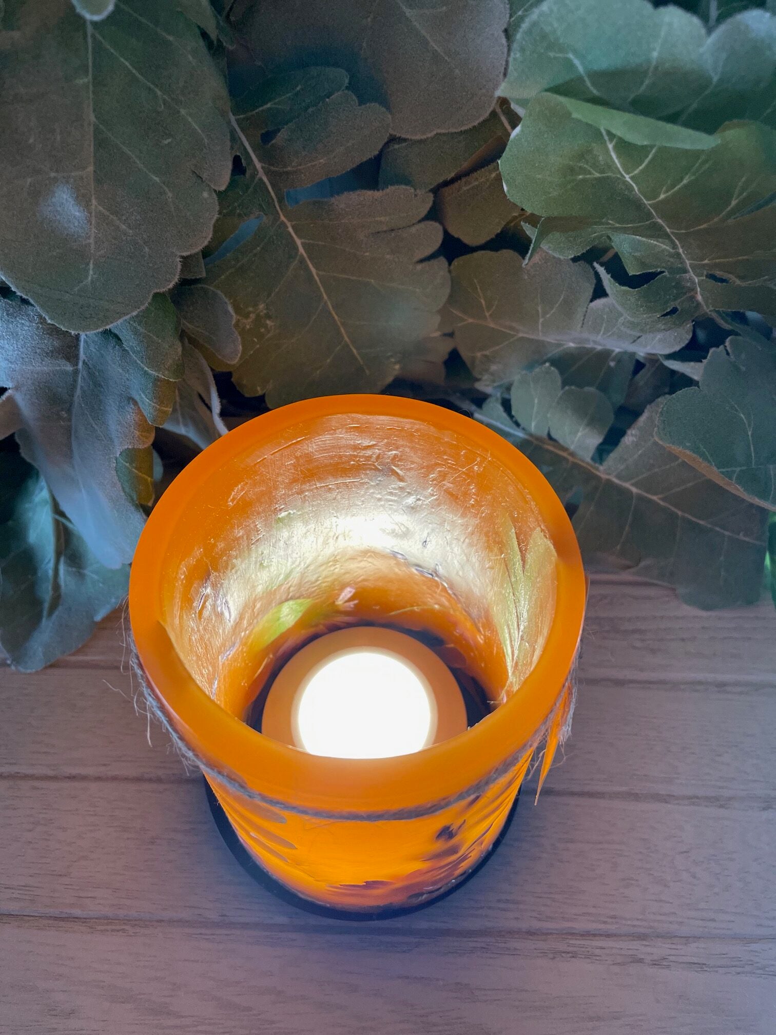 LO1B - Handcrafted Wax Lantern Candle Large
