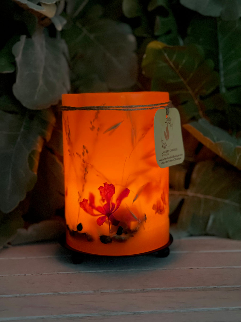 LO2C - Handcrafted Wax Lantern Candle Large