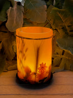LO3C - Handcrafted Wax Lantern Candle Large