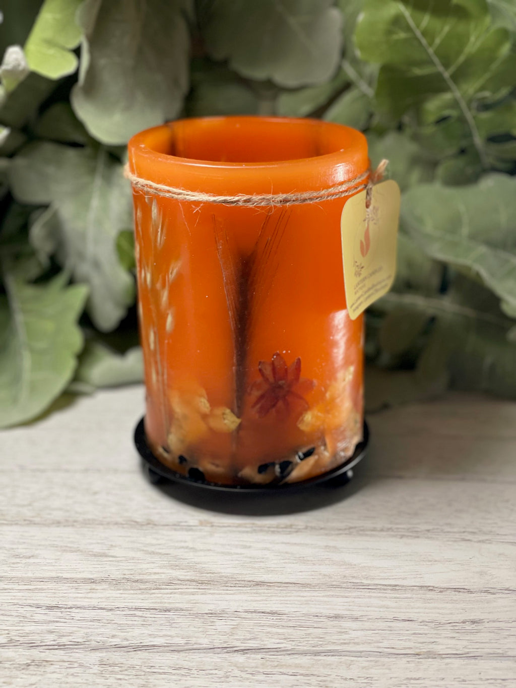LO3C - Handcrafted Wax Lantern Candle Large