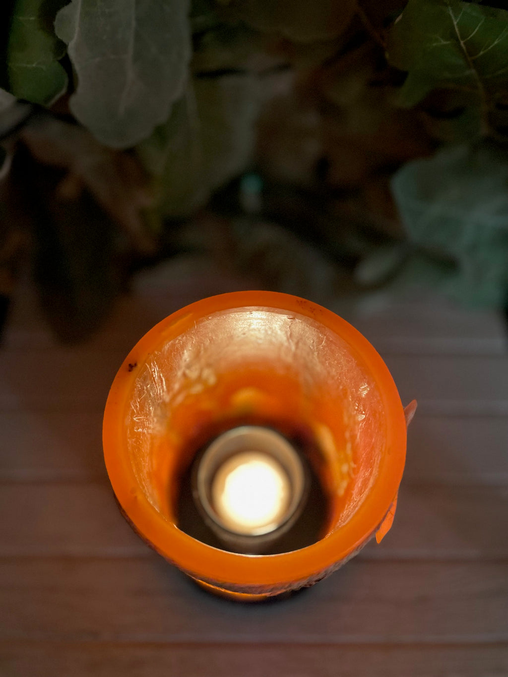 LO3C - Handcrafted Wax Lantern Candle Large