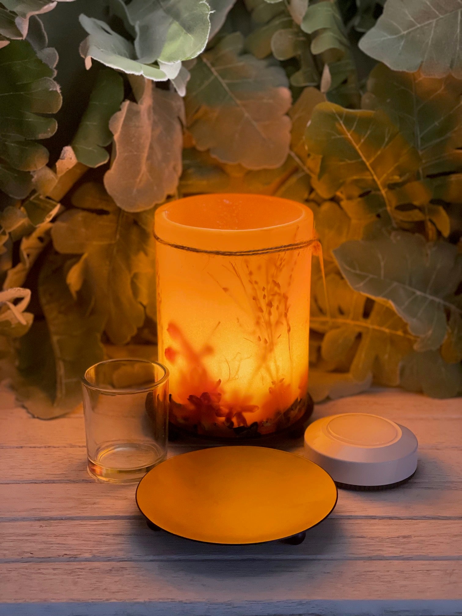 LO4C - Handcrafted Wax Lantern Candle Large