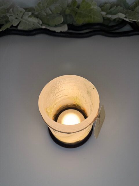 LW1 - Handcrafted Wax Lantern Candle Large