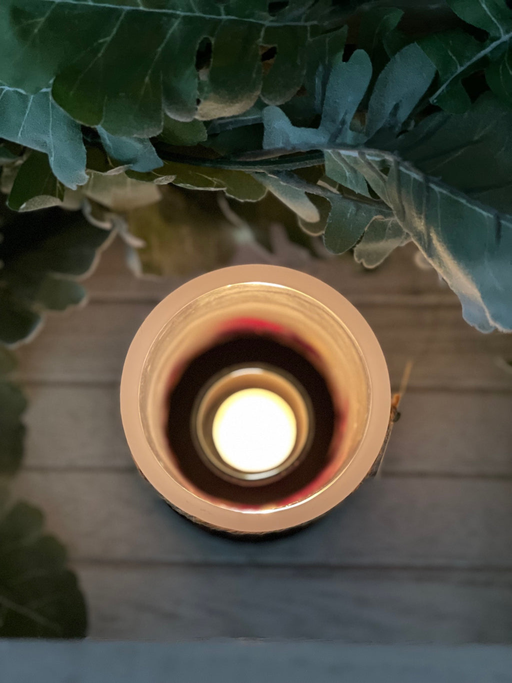 L1W3 - Handcrafted Wax Lantern Candle Large