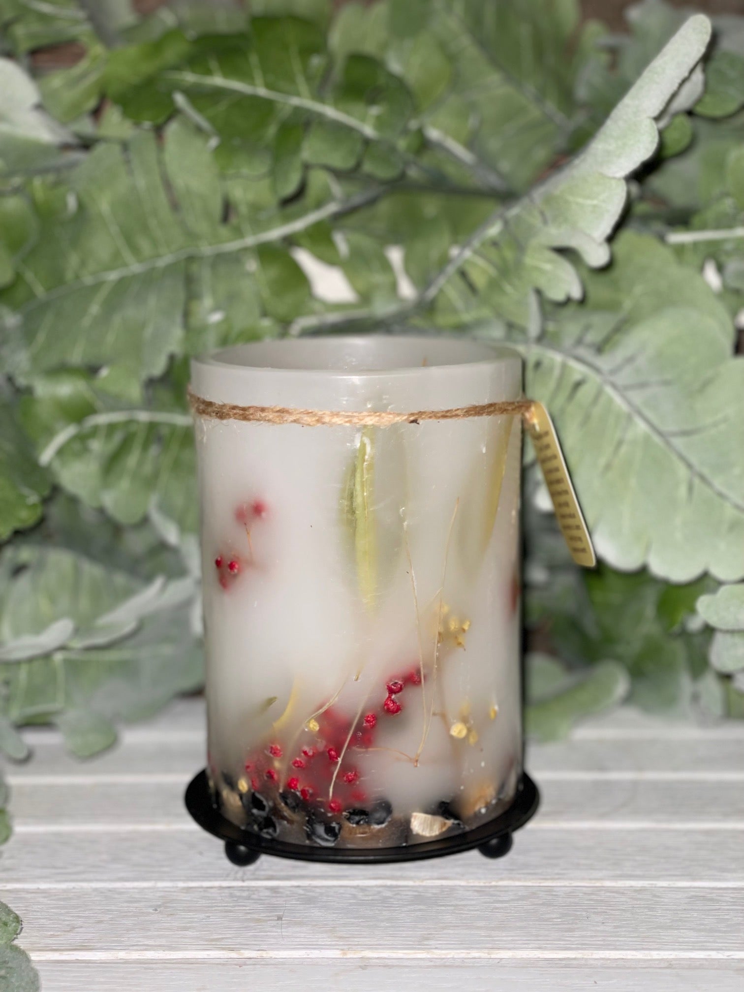 L1W4 - Handcrafted Wax Lantern Candle Large