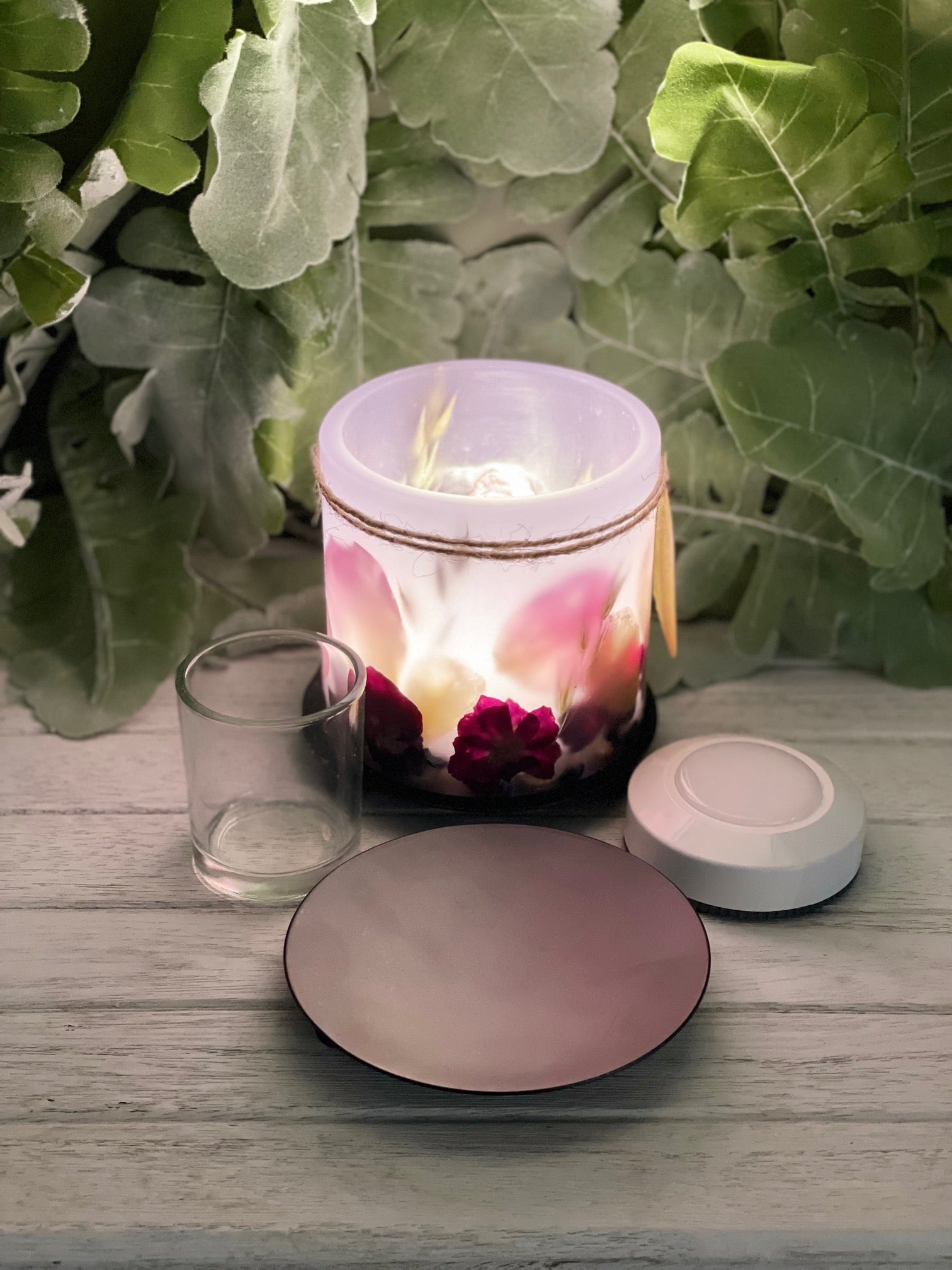 MGB1C - Handcrafted Wax Lantern Candle Medium