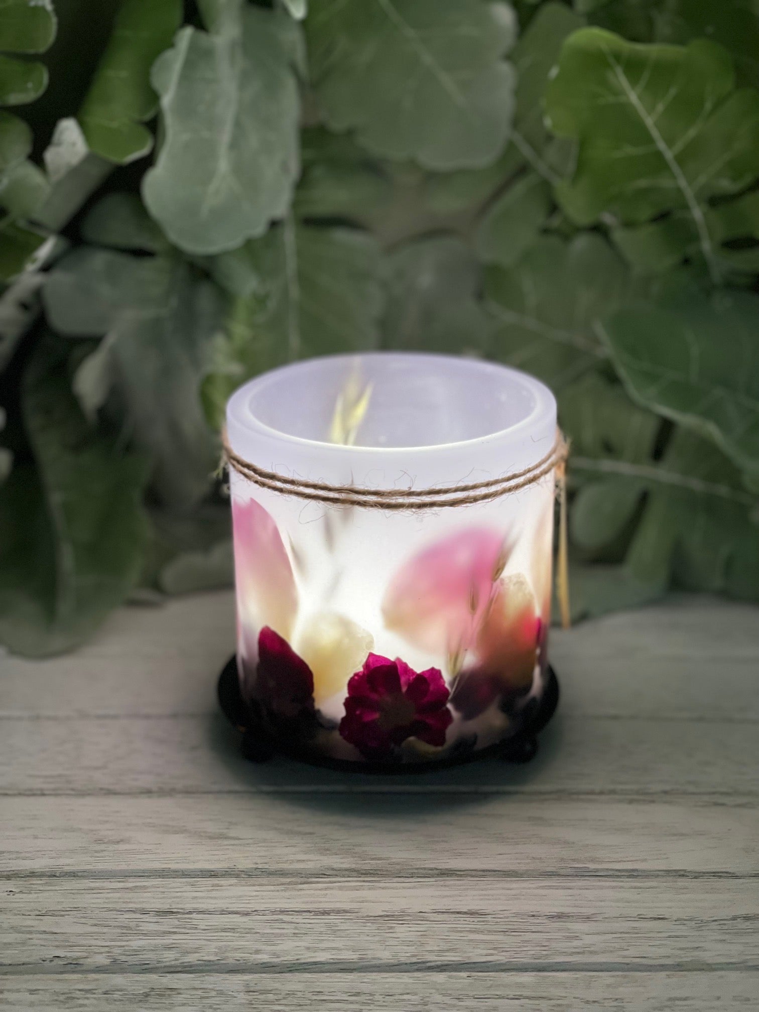 MGB1C - Handcrafted Wax Lantern Candle Medium