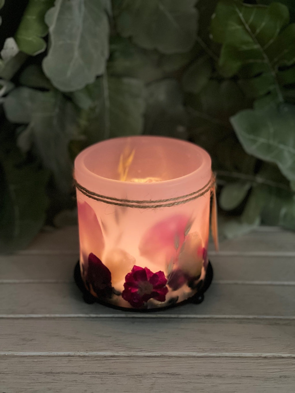 MGB1C - Handcrafted Wax Lantern Candle Medium
