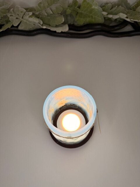 MBL1 - Handcrafted Wax Lantern Candle Medium