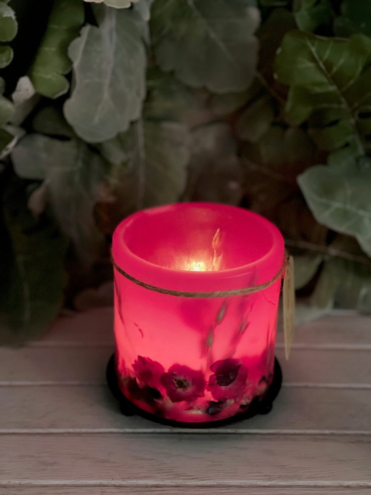 LM1C - Handcrafted Wax Lantern Candle Medium
