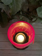 LM1C - Handcrafted Wax Lantern Candle Medium
