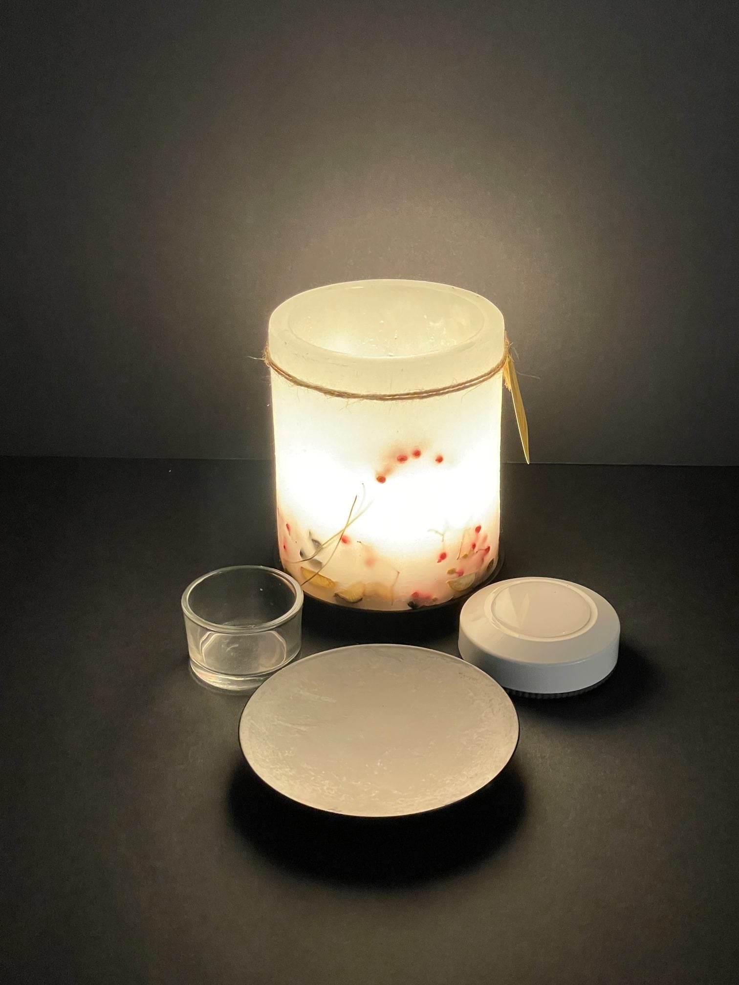 PH35A - Handcrafted Wax Lantern Candle Large
