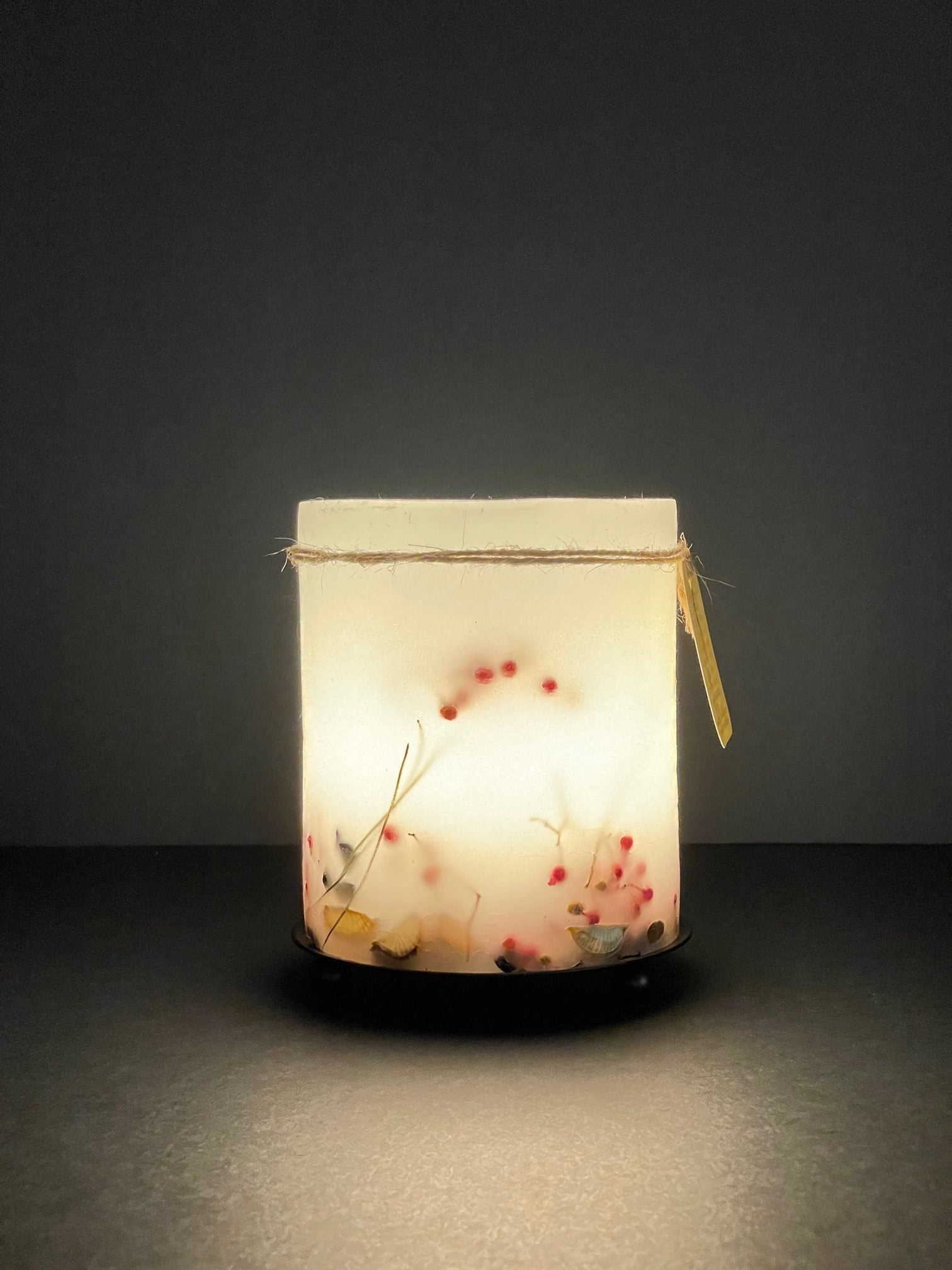 PH35A - Handcrafted Wax Lantern Candle Large