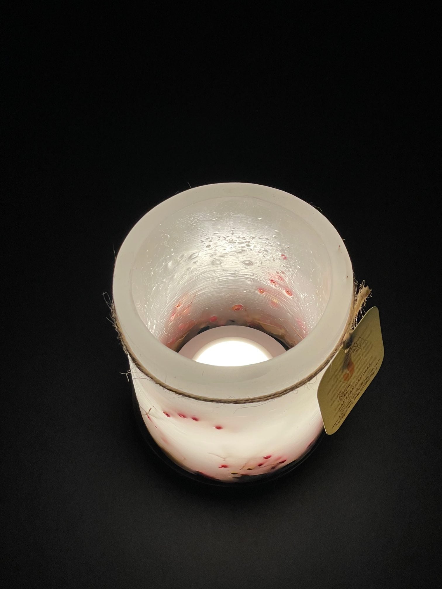 PH35A - Handcrafted Wax Lantern Candle Large
