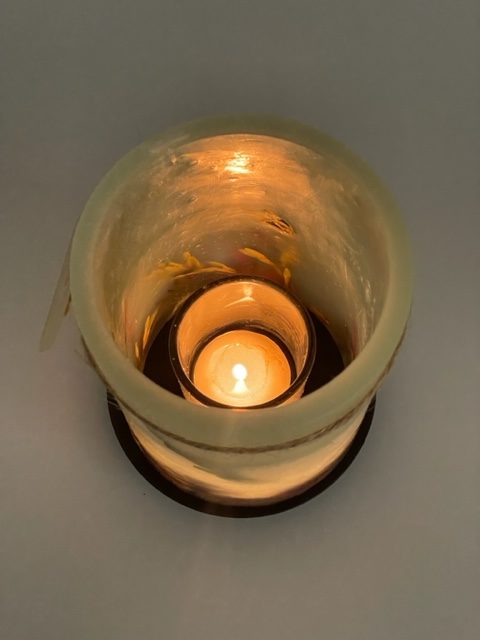 PH106A - Handcrafted Wax Lantern Candle Large