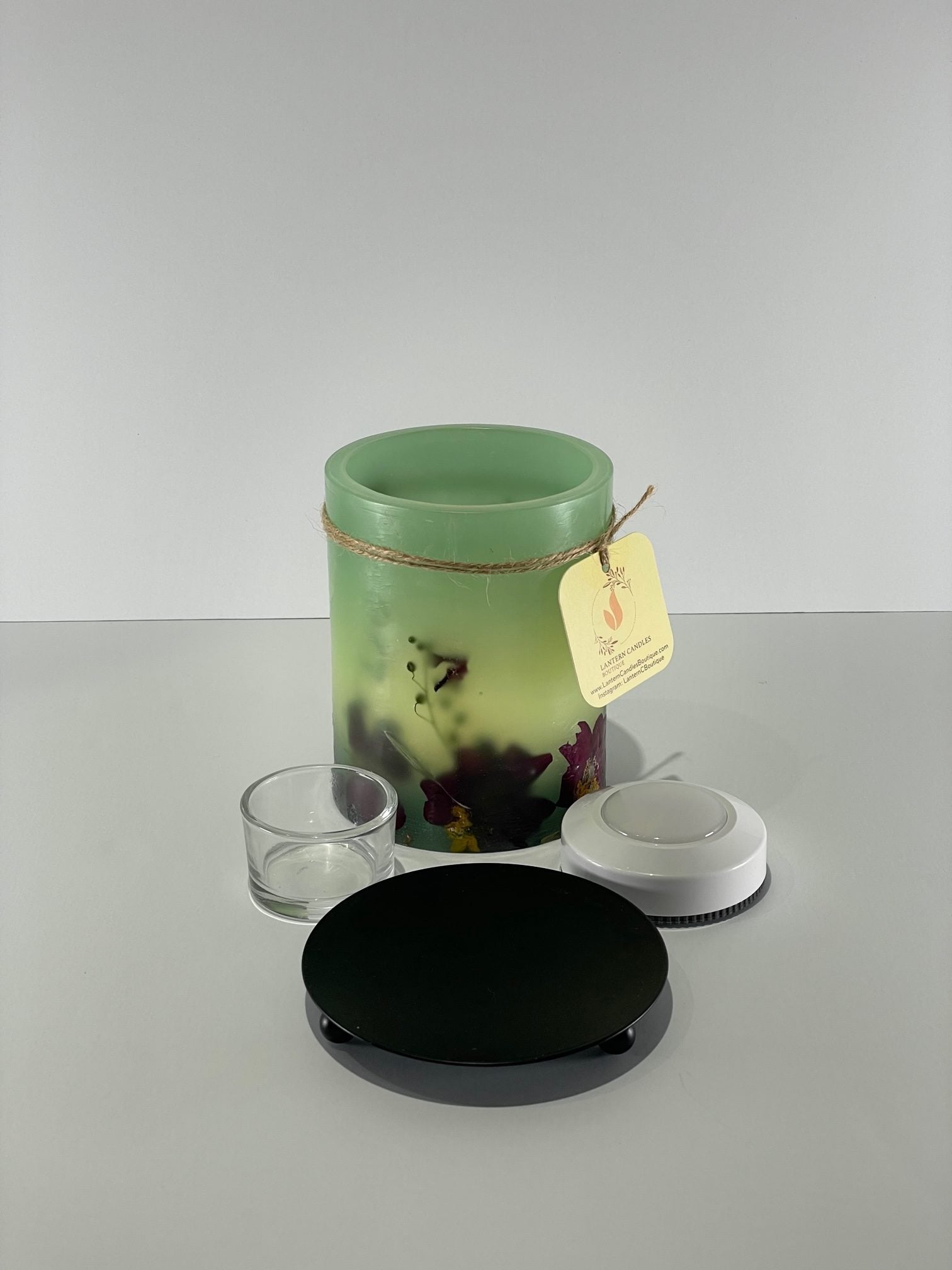 PH115A - Handcrafted Wax Lantern Candle Large