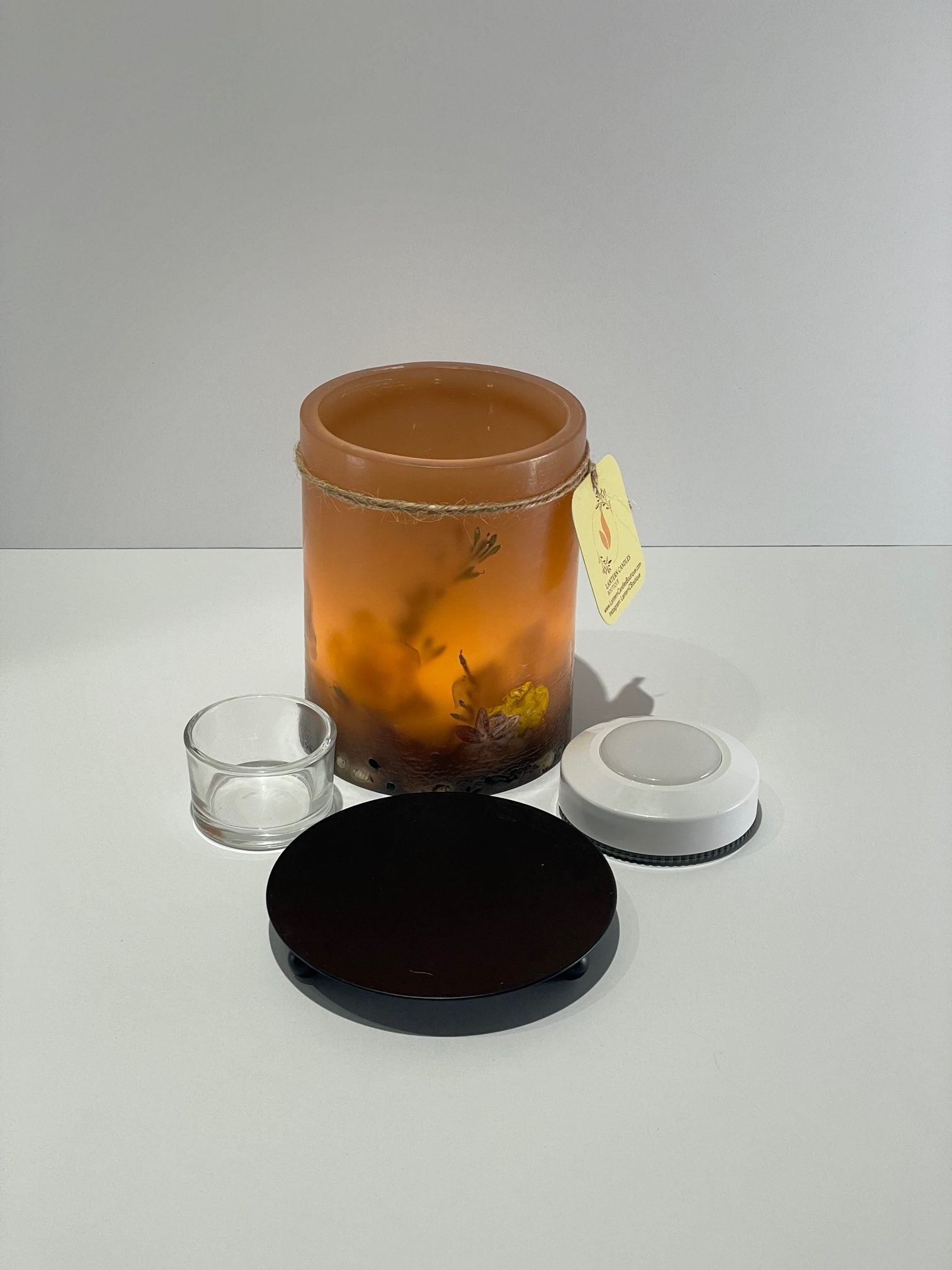 PH2115A - Handcrafted Wax Lantern Candle Large