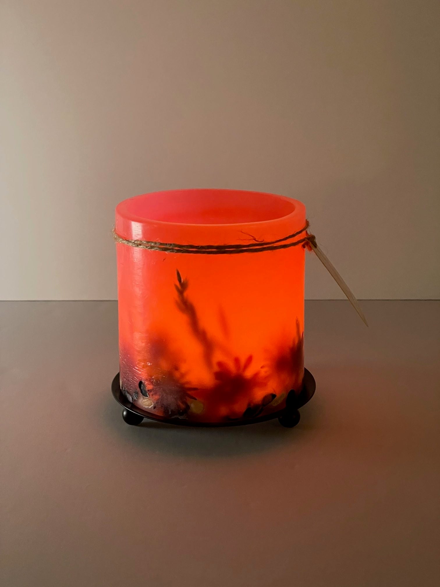 PH2983 - Handcrafted Wax Lantern Candle Medium