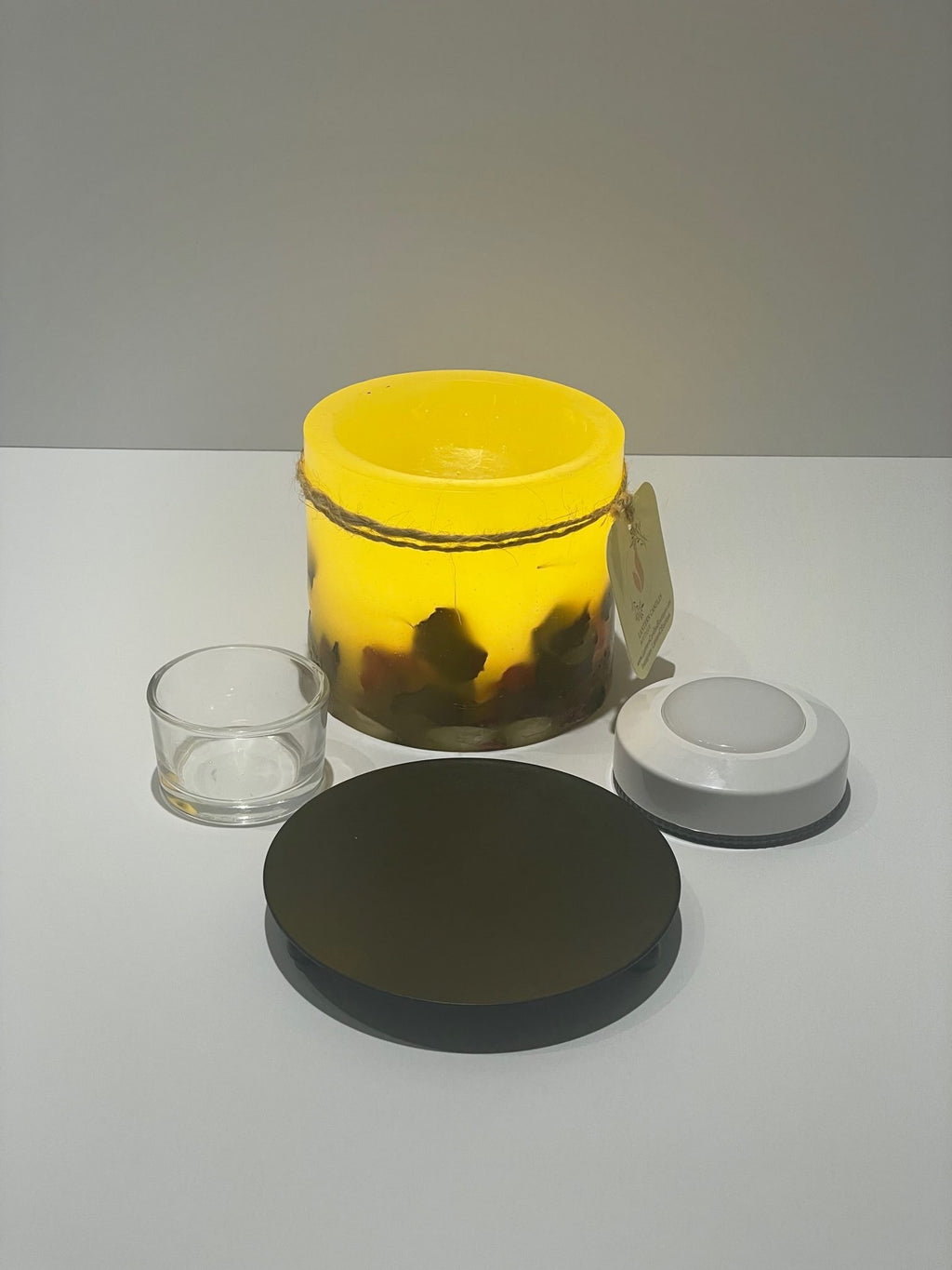 PHS5A1 - Handcrafted Wax Lantern Candle Small