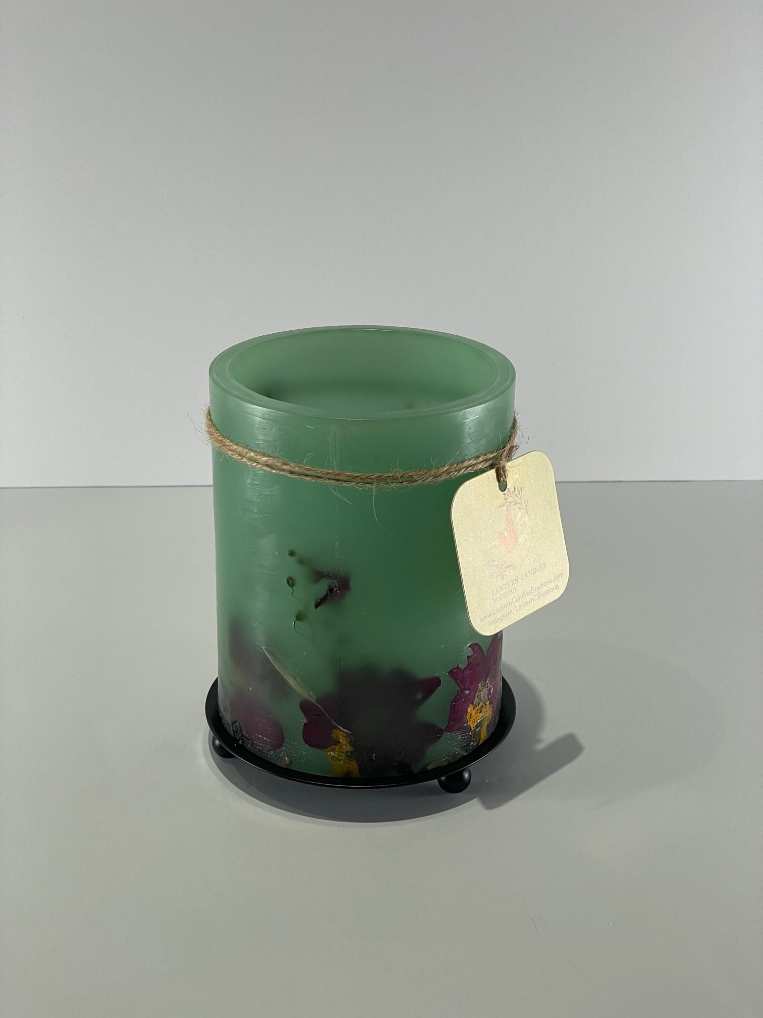 PH115A - Handcrafted Wax Lantern Candle Large